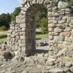 South range. Arched entrance from south east.