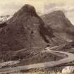 View of road into Glen Coe. 
Titled: 'Pass of Glen Coe from near the Bridge of the Three Waters. 160 J.V.'
PHOTOGRAPH ALBUM No.33: COURTAULD ALBUM.