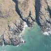 Oblique aerial view of An Dun, Eilean Dubh, Tiree, looking SSE.