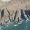 Oblique aerial view of An Dun, Eilean Dubh, Tiree, looking SSE.