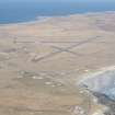 General oblique aerial view of Tiree Airfield, looking NNE.