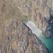 Oblique aerial view of Port Ban, Tiree, looking N.