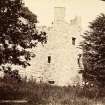 View of castle tower.
Titled: 'Queen Mary's Tower, Lochleven'
PHOTOGRAPH ALBUM No.33: COURTAULD ALBUM.