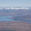 General oblique aerial view of the Cuillin Hills, Skye, looking WNW.