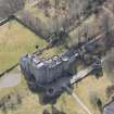 Oblique aerial view of Lochnell House, looking S.