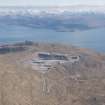 Oblique aerial view of Glensanda Quarry, looking E.