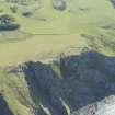 Oblique aerial view of the forts at Earn's Heugh, looking SW.