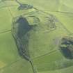 Oblique aerial viewof Denoon Law fort, looking WSW.