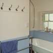 First Floor General view of Bathroom showing panelling and hooks.