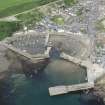Oblique aerial view of Stonehaven Harbour, looking W.
