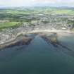 Oblique aerial view of Stonehaven and Stonehaven Harbour, looking WSW.