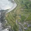 Oblique aerial view of Inverallochy Golf Course, looking S.