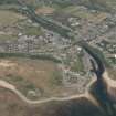 Oblique aerial view of Brora Golf Course, looking NW.