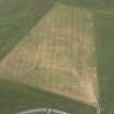 Oblique aerial view of the site of the Lybster Agricultural Fair at Mid Hill, Clyth (ND 2707 3628), looking NNW.