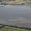 Oblique aerial view of fish traps in the Cromarty Firth, looking E.