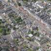 Oblique aerial view of Biggar centred on the Corn Exchange, looking WNW.