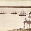 View of lighthouse and five sailing ships.
Titled: 'Scrabster Lighthouse and bay, Thurso. 2106 G.W.W.'
PHOTOGRAPH ALBUM No.33: COURTAULD ALBUM.