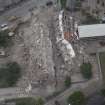 Oblique aerial view of the Derby Street CDA after demolition, looking E.