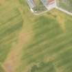 Oblique aerial view of the cropmarks of the possible unenclosed settlement, looking E.