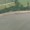 Oblique aerial view of the fish traps in Cromarty Bay, looking S.