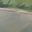 Oblique aerial view of the mussel beds in Cromarty Bay, looking SSE.