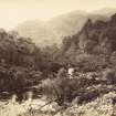 General view of hills and river
Titled: 'Pass of the Trossachs and Ben Venue 429 G.W.W.'
PHOTOGRAPH ALBUM No.33: COURTAULD ALBUM.