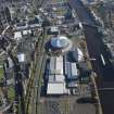 Oblique aerial view of The Hydro and Scottish Exibition and Conference Centre, looking to the SE.
