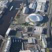 Oblique aerial view of The Hydro and Scottish Exibition and Conference Centre, looking to the W.