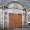 Courtyard, south wall, detail of doorway.