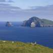 St Kilda, Soay. View of altar with Boreray in the distance. Photograph by Stuart Murray.