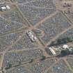 Oblique aerial view of the T in the Park festival at Balado, looking S.