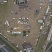 Oblique aerial view of the T in the Park festival at Balado, looking ENE.