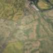 Oblique aerial view centred on the cropmarks of the unenclosed settlement at Boysack, looking NW.