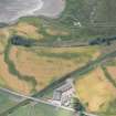 Oblique aerial view centred on the cropmarks at Gilrivie, looking S.