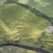 Oblique aerial view of the cropmarks at Balmakewan, looking NE.