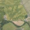 Oblique aerial view centred on the cropmarks at Ballownie, looking NW.