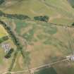 Oblique aerial view of the cropmarks at Marlefield, looking east.