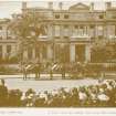 Photograph of Longmore Hospital. Insc: ''Longmore Hospital: A visit from His Grace, The Lord High Commissioner.''