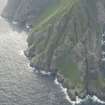 General oblique aerial view of the S end of Boreray, St Kilda, looking to the WNW.
