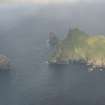 General oblique aerial view of Stac Lee, Stac an Armin and Boreray, St Kilda, looking to the E.