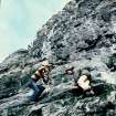 Mary Harman, S Rae and Stuart Murray. At sea level on descent, Stac Lee.