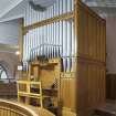 Interior. Detail of organ.