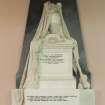 Interior. Detail of memorial to Anne Lawrie Mackie.