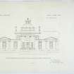 South Elevation. County Room No. IV.
Lithograph copy of drawings by John Cunningham, Archt.