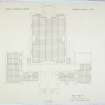 Plan of Sleeper Joists. County Room No. IX.
Lithograph copy of drawings by John Cunningham, Archt.