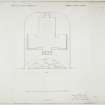 Plan showing Site of Building. County Room No. XIII.
Lithograph copy of drawings by John Cunningham, Archt.