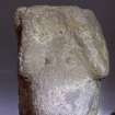 Interior. Fragment of ramshead corbel in Whithorn Museum.