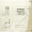 Plans and details showing additions and alterations.
