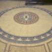 Ground floor, conservatory, detal of mosaic floor