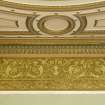 Ground floor, drawing room, detail of straight section of cornice